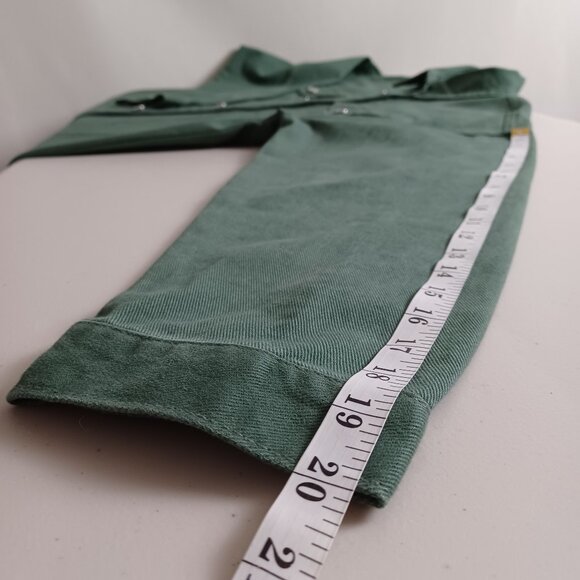 Ardene Green Cotton Twill Shirt Jacket - Picture 13 of 16